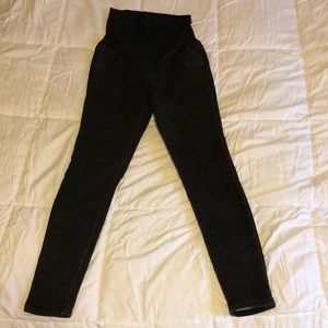 Black maternity jeggings